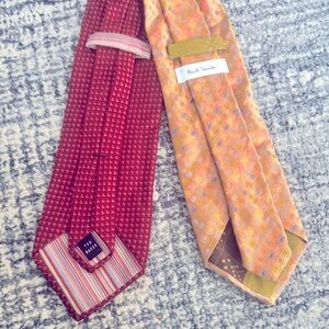 PAUL SMITH/TED BAKER Silk Printed Tie Duo